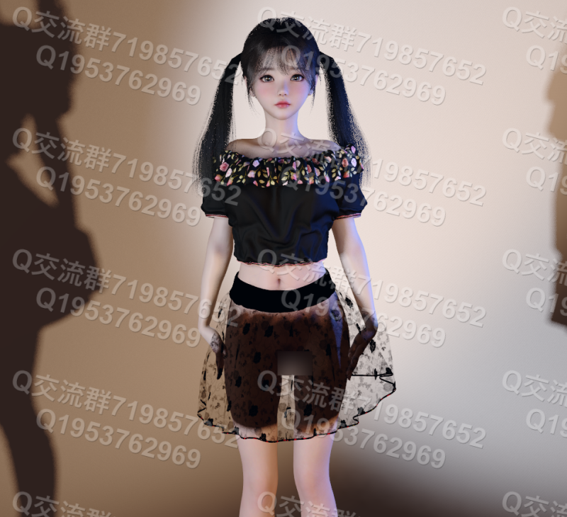 starlu.Off-the-shoulder_dress_skirt_set.2-哈基米