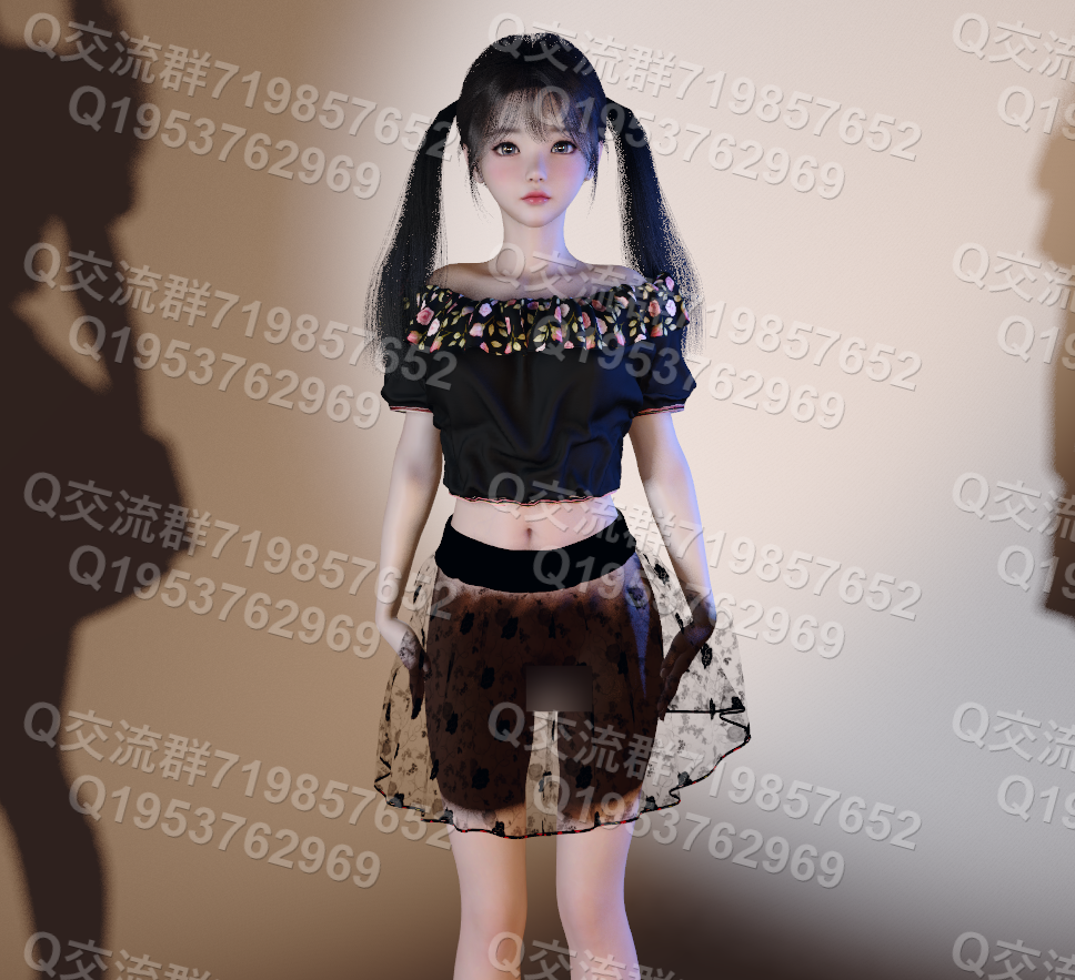 starlu.Off-the-shoulder_dress_skirt_set.2-哈基米